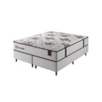 Colchão Gran Palladium Sealy de 34 cm com Molas LFK e Látex Natural, proporcionando conforto e suporte superior.